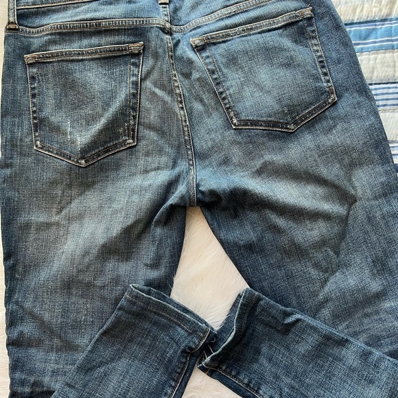 Madewell Men’s Skinny Jeans Distressed Hem Altered 34x27 - Picture 3 of 9